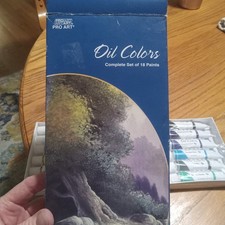 Pro Art Complete Set 18 oil colors new in box 12ml. tubes Botanical Oils