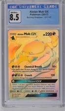 Alolan Muk Gx 157/147 Rainbow Rare Holo Burning Shadows Pokemon CGC 8.5 Nm/mint+ on eBay