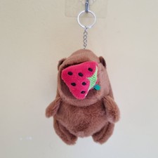 Cute Capybara Kids Bag Keychain Soft Plush Stuffed Toy Plushies Bag Accessories