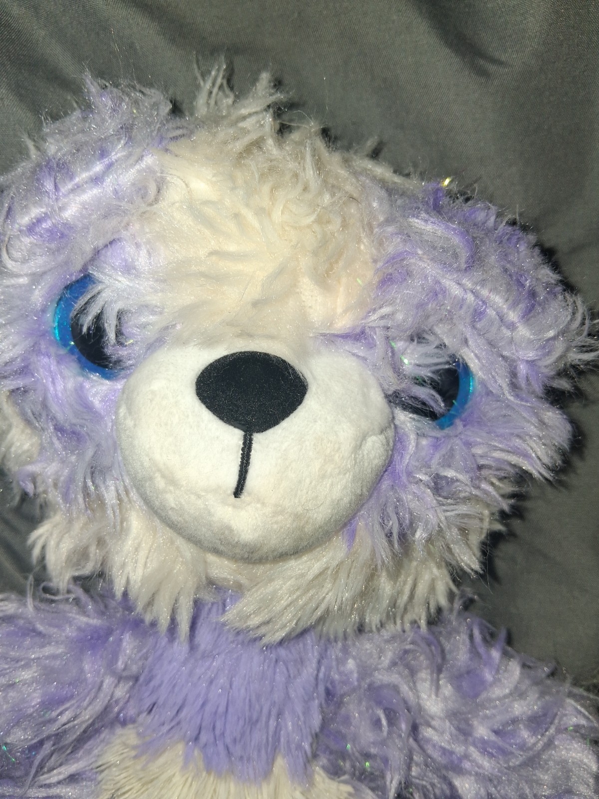 MOOSE TOYS 2019 Lot of 2 Purple Sparkle Scruff A Luvs PANDA Bear 9" and Dog 