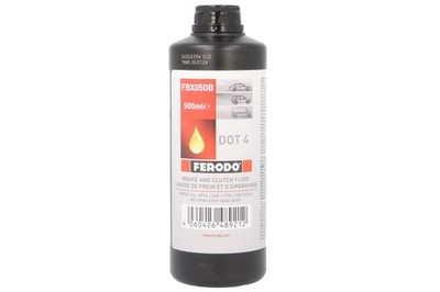 For Ferodo FBX050B Brake Fluid DOT4 0.5L Brake Fluid DOT4 (0.5L) [Dry: 249°C, w