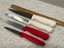 4 European Made "Kosher Cook" Knives - (4" & 5 3/4" Blades) & 2 Marked "Meat"