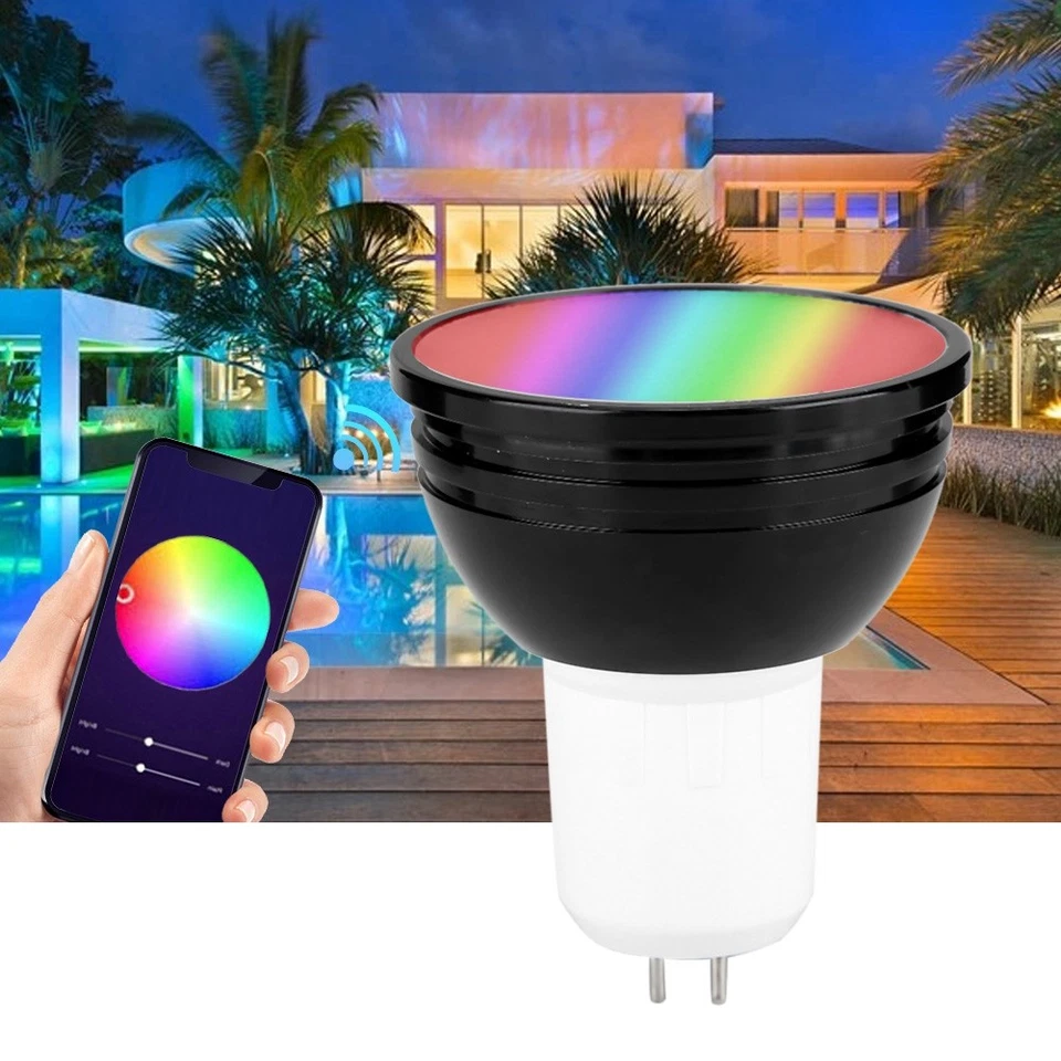 AC85V 265V GU5.3 6W RGB+CW LED Light Bulb Smartphone Controlled Wi Fi Smart L UK - Image 3 of 4