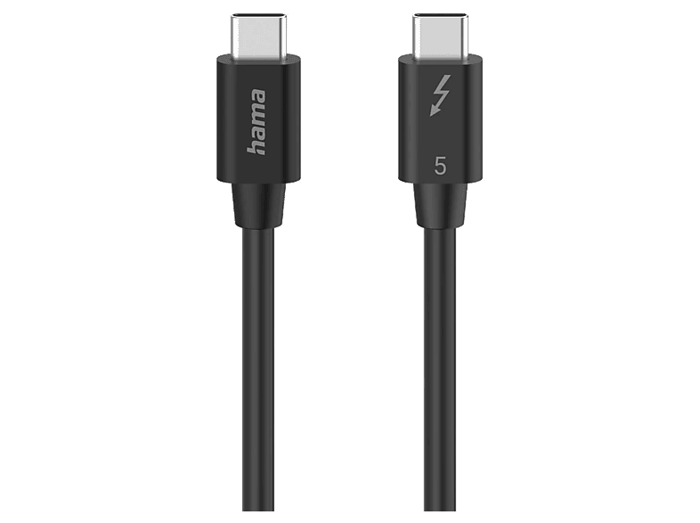 Cable USB-C - Hama 00200796, USB-C a USB-C, Thunderbolt-5, 240W, 80 Gbit/s, 1m,