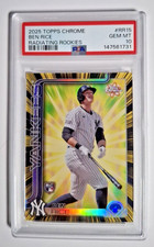 Ben Rice - 2025 Topps Chrome Radiating Rookies SSP New York Yankees PSA 10