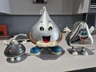 Hershey's Kisses Lot Of 3 Vintage Candy Dispenser And Tin Containers.
