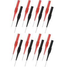 16 Pcs Back Probe Kit, 0.7mm Stainless Steel Non-Destructive Wire Black Red
