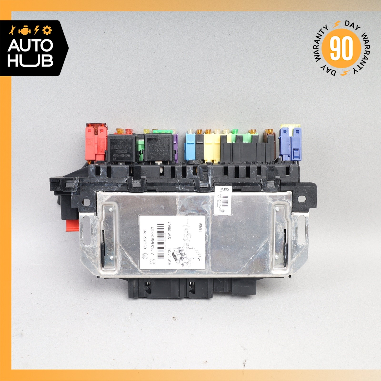 03-12 Mercedes R230 SL500 SL55 AMG Rear SAM Fuse Box Relay Module OEM