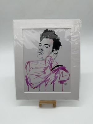 Harry Styles Portrait Bild Druck Wandbild von Lea Williams