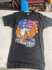 MENS M SINGLE STITCH 1989 GREAT WHITE HIWAY KNIGHTS  TOUR CONCERT TEE USA