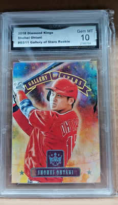 2018 Shohei Ohtani RC Panini Diamond Kings Gallery of Stars GS11 