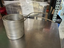 60 ft Stainless Steel Immersion Jockey Box Heat Exchanger Coil – 5/16” OD Tubing