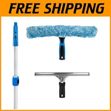All-in-One Household Window Cleaner - Squeegee & Scrubber
