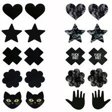 Self Adhensive Nipple Covers Disposable Lingerie Breast Pasties Petals, 10pairs4