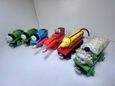 Thomas and Friends Lot of 6 Wooden Trains - Thumper, Dragon, Frost Percy, Thomas
