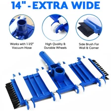 14" Pool Vacuum Head Cleaner Hose Inground Above Ground Brush Swimming Tool Head