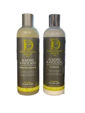 2-Pk DESIGN ESSENTIALS® ALMOND AVOCADO Detangle SHAMPOO + LEAVE-IN CONDITIONER