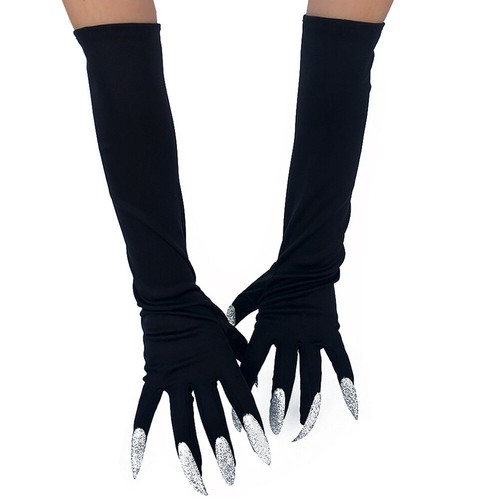 Halloween Props Paw Gloves Cosplay Party Costume Long Fingernail Clown Claws US - Picture 22 of 22