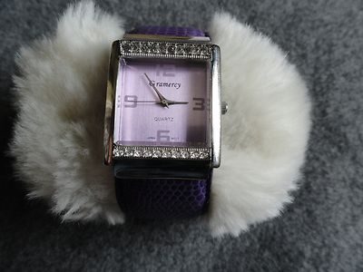 Pretty Ladies Gramercy Quartz Watch - Lavender Dial and Purple Band