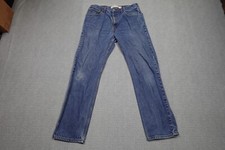 Levi's 505 Jeans Mens 34x32 Blue Regular Fit Straight Leg Dark Wash Western