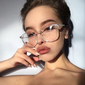 madison beer oculus clear quot kosha quot round crystal see through frames women madison beer oculus clear quot kosha quot round crystal see through frames women
