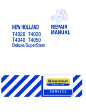 New Holland T4020, T4030, T4040, T4050 Tractor Service Manual Repair Book