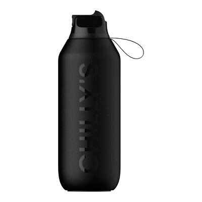 Chillys Series 2 Flip Bottle 500ml - Abyss Black B500S2SPABLK