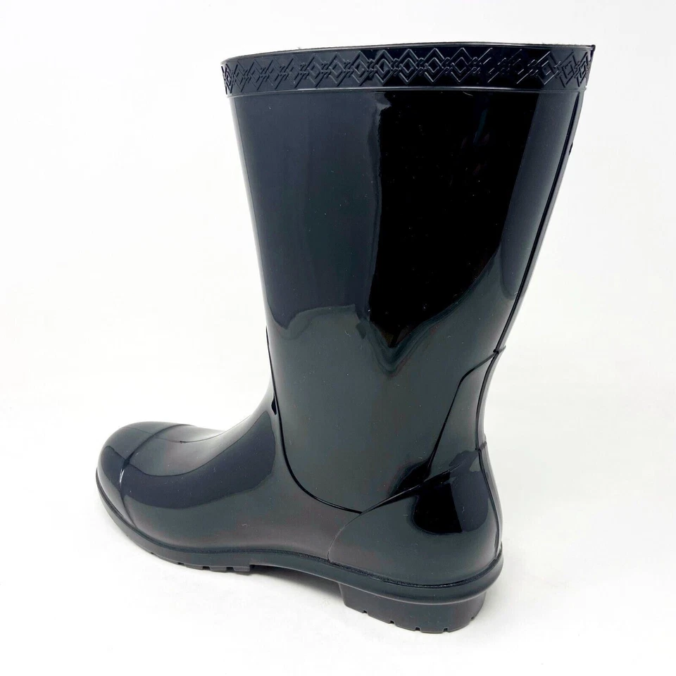 Botas de lluvia UGG Sienna negras para mujer impermeables de goma al aire libre de invierno 1014452 Foto 3 de 4
