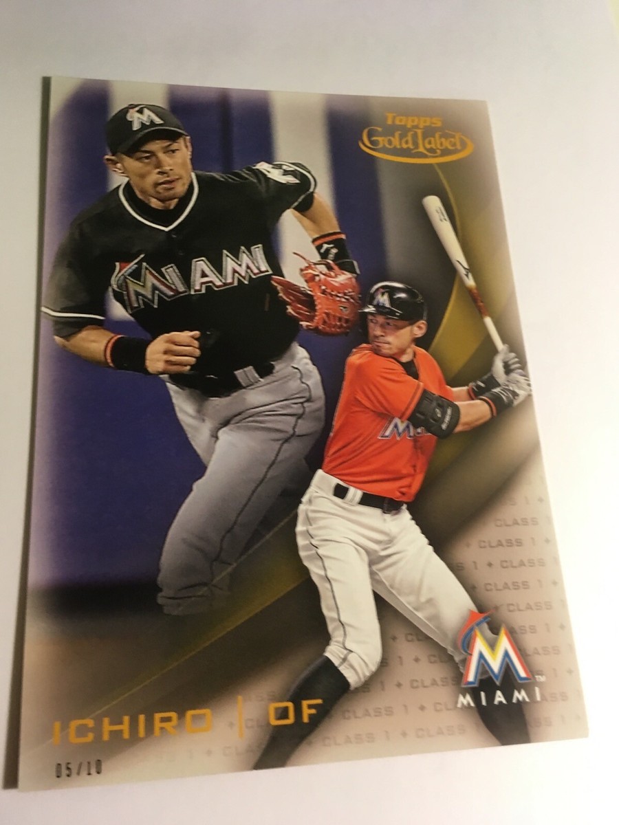2016 Topps Gold Label - Ichiro Suzuki #51 Class 1 5x7 Gold /10 for
