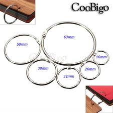 Loose Leaf Book Binder Hinge Snap O Ring Locking Keychain Album Scrapbook Crafts