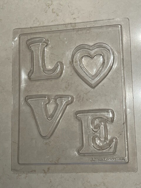 L O V E Chocolate Candy Mold Valentines Day