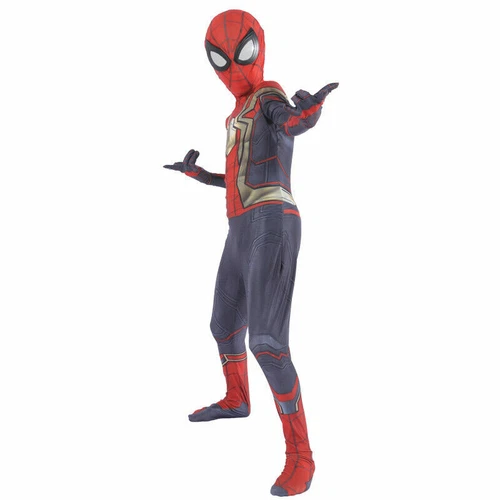 Kids Adult Spider-Man Far From Home Spiderman Zentai Cosplay Costume Suit Red - Picture 19 of 39