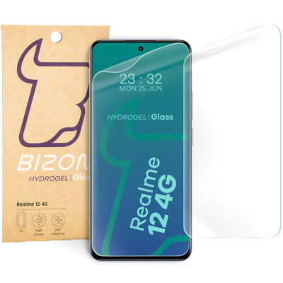 2x Bildschirmfolie für Realme 12 4G Bizon Displayschutzfolie Folie Handyfolie