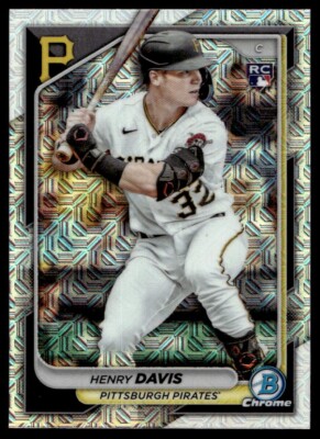 2024 Bowman Chrome Mega Mojo Henry Davis Rookie Pittsburgh Pirates #61