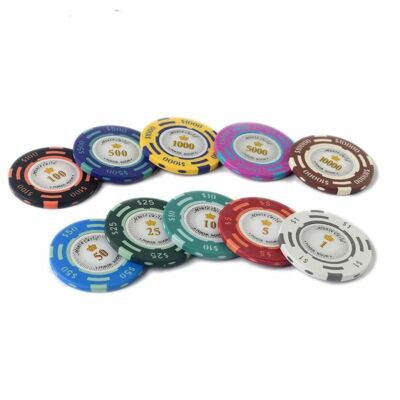 Poker Chips Set 13.5g 500pc Z Striped Clay Poker Chip Set - Gamblers Bargain Den Casino Chips - Foto 8