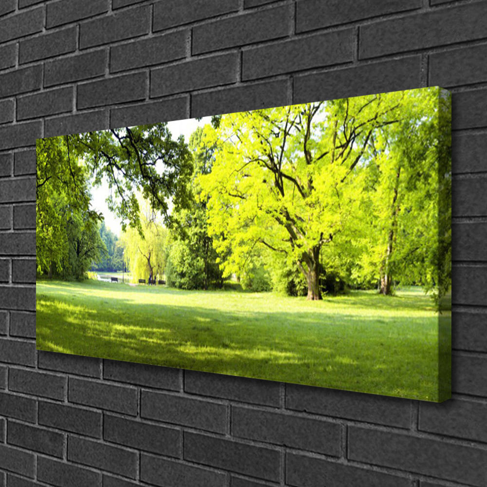 Tableau moderne nature 100x50 cm toile imprimée pour agrandir un salon lumineux