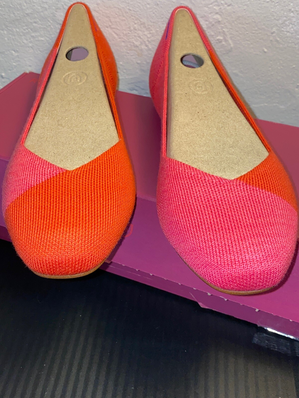 Rothy's Marta Ferri Flame Azalea Ballet Flat US Size 8.5 New With Box **Sold Out image 8