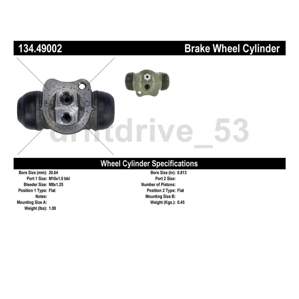 Цилиндр заднего барабанного тормоза подходит для Chevrolet Aveo 2010 2011 2012 2013 2014 2015 годов выпуска - Изображение 3 из 4