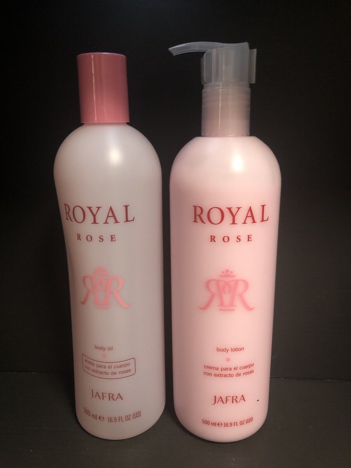 Jafra Royal Rose Body Lotion and 500ml P Oil Store 16.9oz Duo Super special price Set