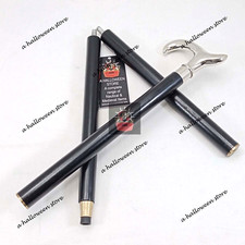 Vintage Brass Derby Head Handle Antique Victorian Wooden Walking Stick Cane Gift