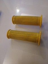  paire poignées caoutchouc Jaune  enfant 20mm vélo Patinette ancien 10Cm vintage