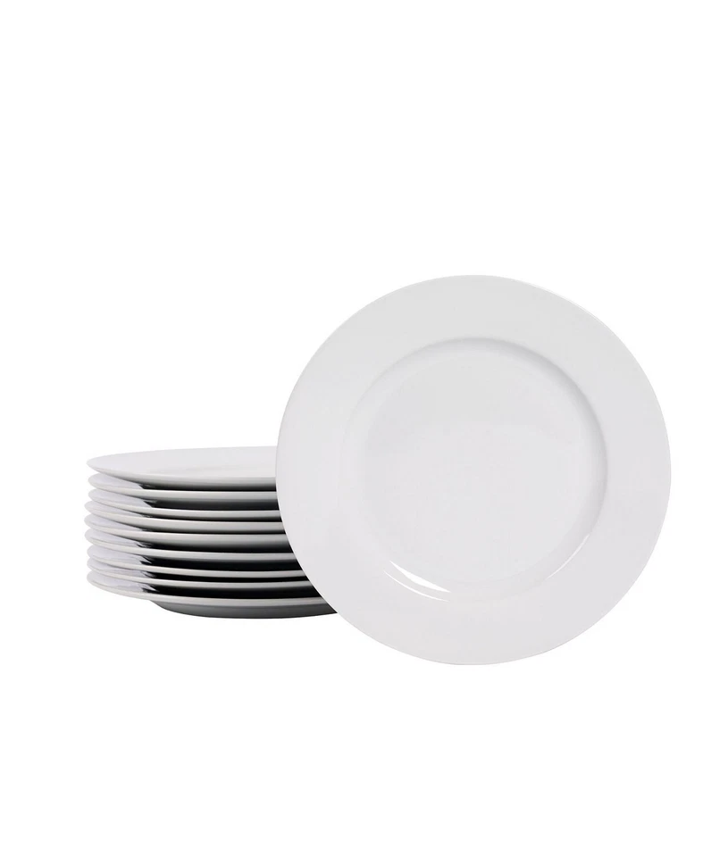 Tabletops Unlimited 263297 Catering 8" Round Salad Plate 10 Piece Set White - Image 2 of 2