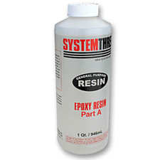 System Three 0100A16 General Purpose Epoxy Resin, 1 Qt Can