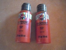2 X 2 FL oz American's Favorite Delta Creative Ceramocoat Flash Metallic Orange