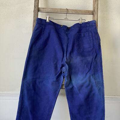 パンツ FRENCH VINTAGE Moleskin work pants 42 inch waist 1940s French vintage MOLESKIN workwear pants