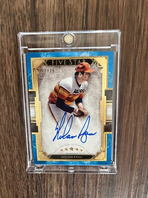 2018 Topps Five Star Nolan Ryan Auto Autograph Astros 22/25 | eBay