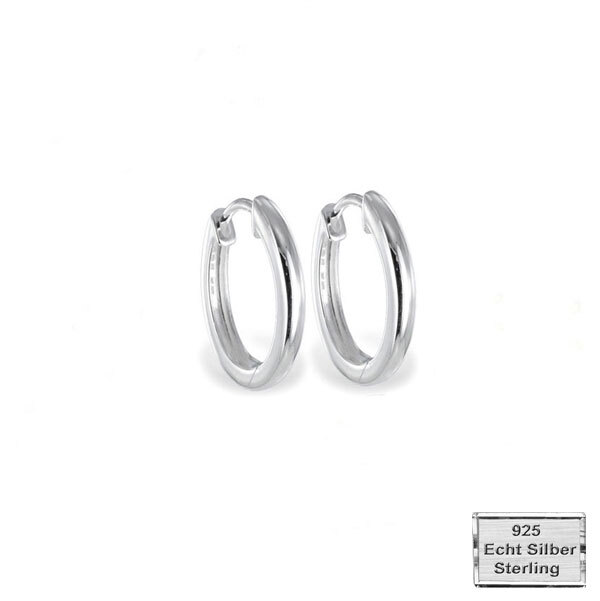 Kikuchi Klapp-Creolen Aus Edelstahl – 6 Mm Breit, Ø 16 Mm | Silber Matt, Für Damen & Herren