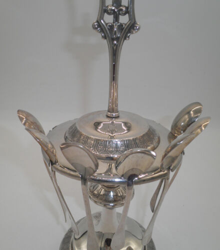 Reed and Barton silverplate spoon holder - Picture 2 of 5