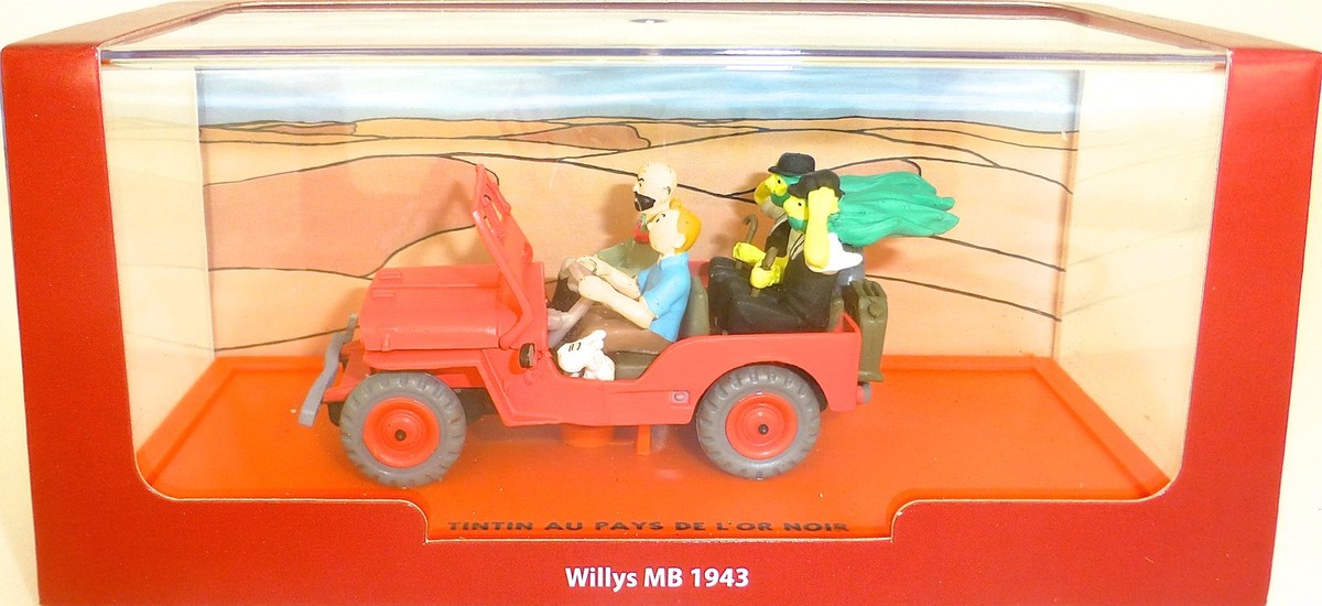 Tintin La Jeep Du Désert - Tintin Au Pays De L'Or Noir - Rouge 1/24 29947