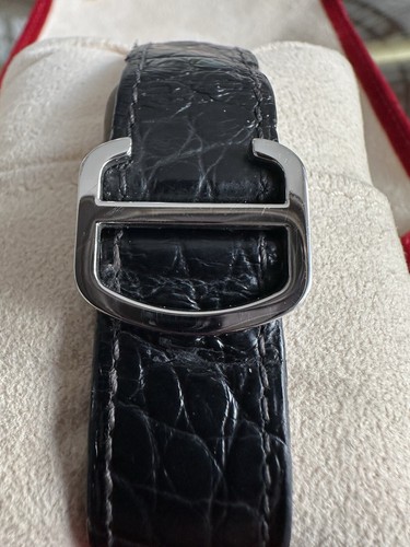 Cartier Ronde Solo 36mm Stainless Steel & Black Leather Watch: Ref 2934. Tank - Picture 17 of 19